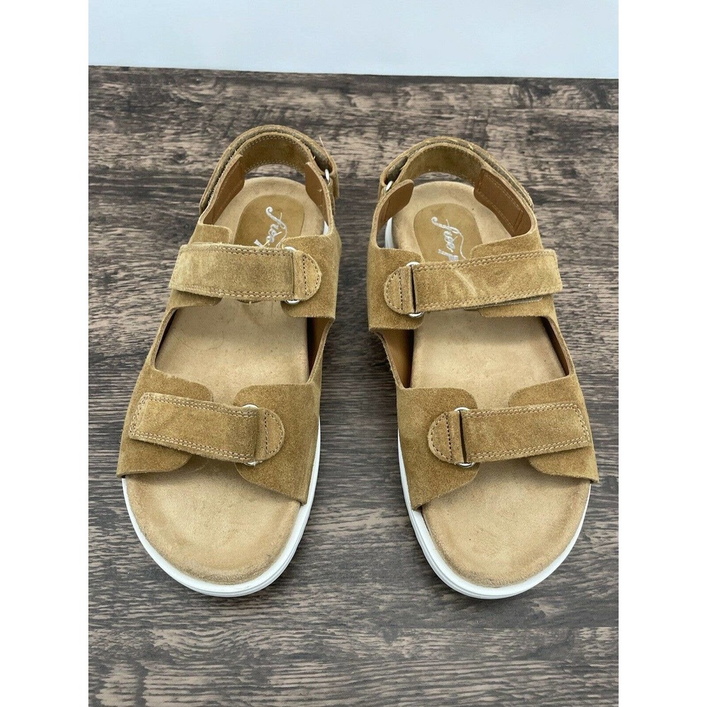 Free People New Moon Suede Open Toe Sandals - Picture 2 of 10